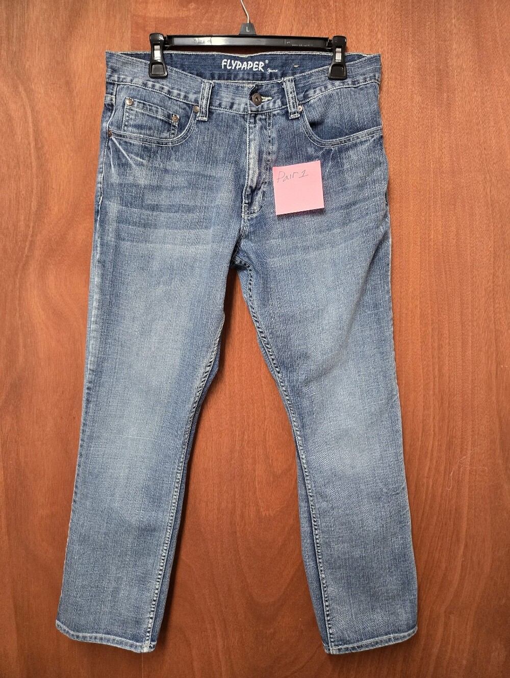 2 Pair 32x32 Flypaper Men's Light Blue Bootcut Jeans